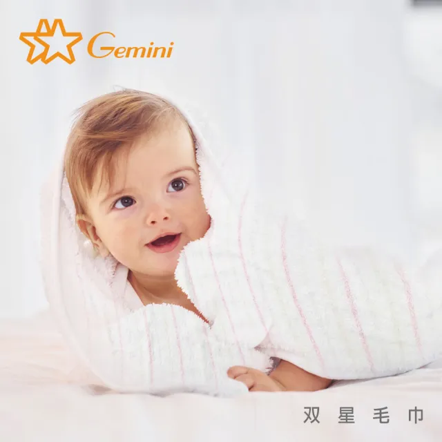 【Gemini 雙星】官方直營 精梳棉粉彩條紋系列(毛巾超值二入組)
