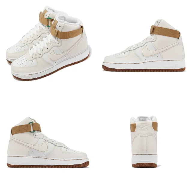 NIKE 耐吉】休閒鞋Air Force 1 High 07 LV8 EMB 男鞋AF1 白卡其高筒