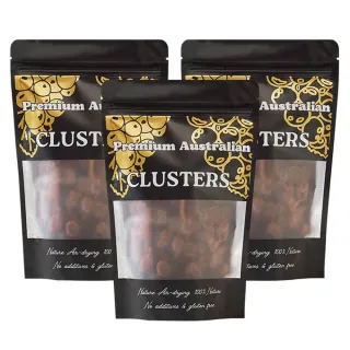 【Clusters】澳洲藤掛葡萄乾輕巧包-陽光寶石100g*3包組(水果乾 天然整串葡萄乾)