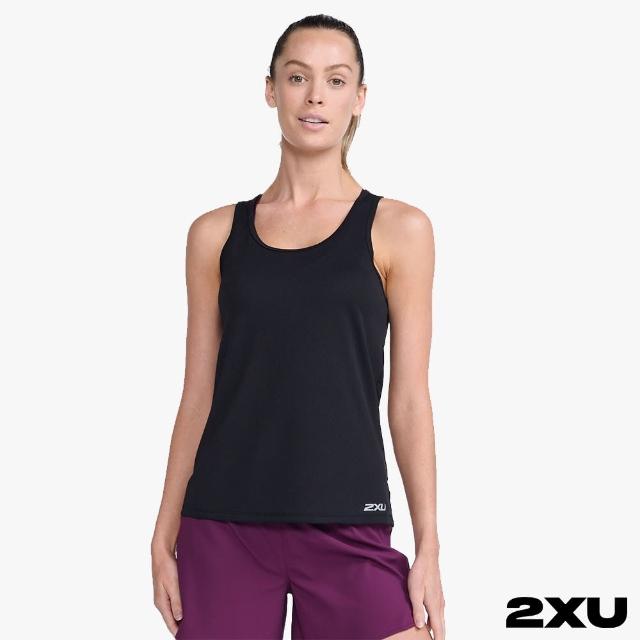 【2XU】女 Aero 運動背心(黑/反光銀)