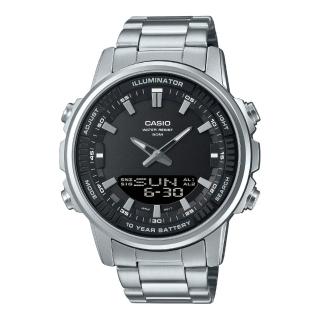 【CASIO 卡西歐】商務風格雙顯錶(AMW-880D-1A)