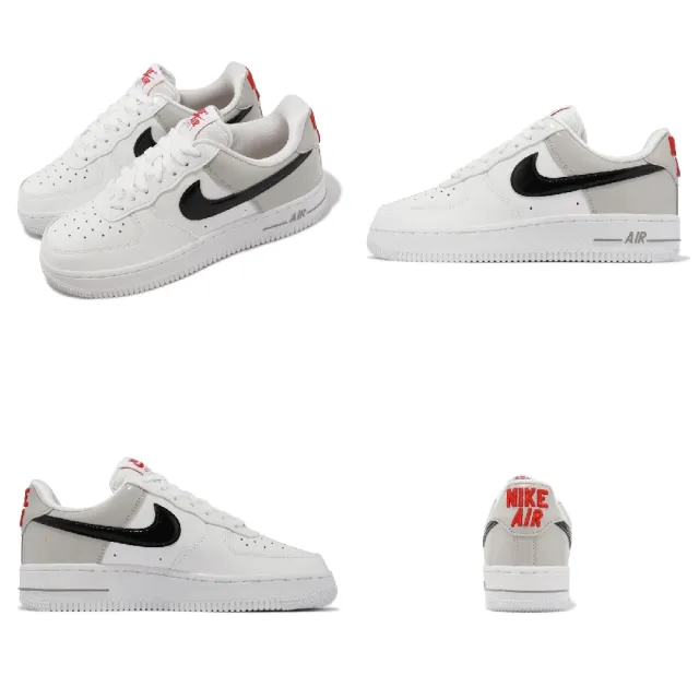 NIKE 耐吉】Wmns Air Force 1 07 ESS SNKR 白黑灰女鞋男鞋AF1 漆皮