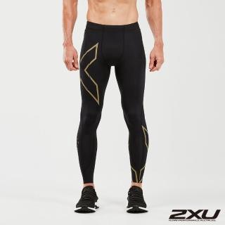 【2XU】男 MCS高階跑步壓縮長褲(黑/金)