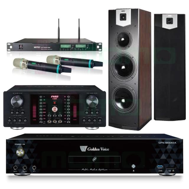 【金嗓】CPX-900 K1A+FNSD A-480N+ACT-8299PRO++SUGAR SK-800V(4TB點歌機+擴大機+無線麥克風+喇叭)