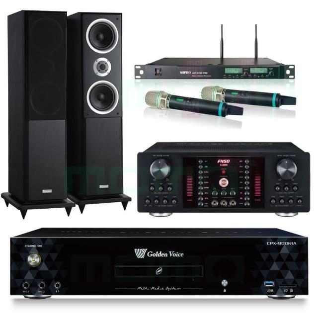 【金嗓】CPX-900 K1A+FNSD A-480N+ACT-8299PRO++W-260(4TB點歌機+擴大機+無線麥克風+喇叭)