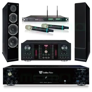 【金嗓】CPX-900 K1A+FNSD A-480N+ACT-8299PRO++AS-168 黑(4TB點歌機+擴大機+無線麥克風+喇叭)