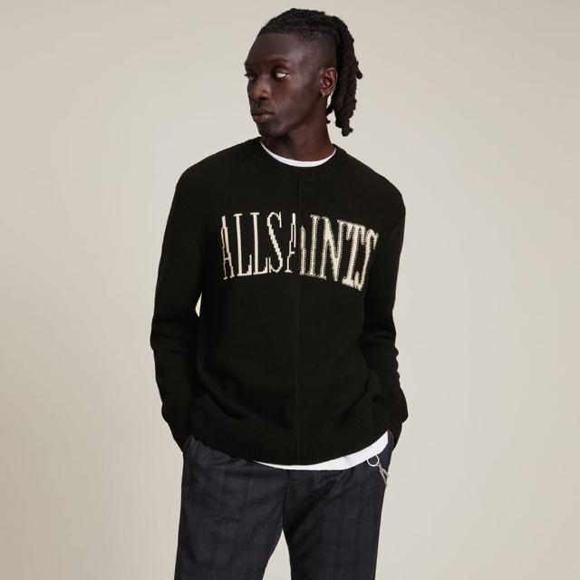 【ALLSAINTS】AXIS SAINTS 棉質LOGO針織上衣 MK123U(常規版型)