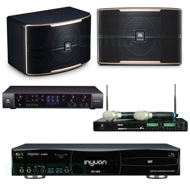 【音圓】N2-350+JBL BEYOND 1+ACT-941+JBL Pasion 8(4TB伴唱機+擴大機+無線麥克風+專業級卡拉ok喇叭)