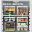 【熊爸爸大廚】簡約風可疊加分類冰箱收納盒-小號一入(附蛋架)