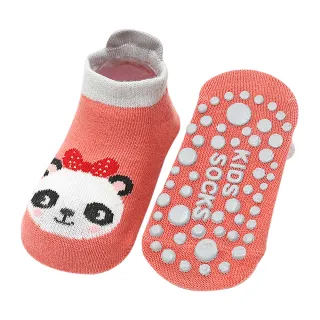 【JoyNa】3雙入-大後跟提耳寶寶襪 點膠防滑嬰兒襪 卡通印花童襪(滿版大點膠)