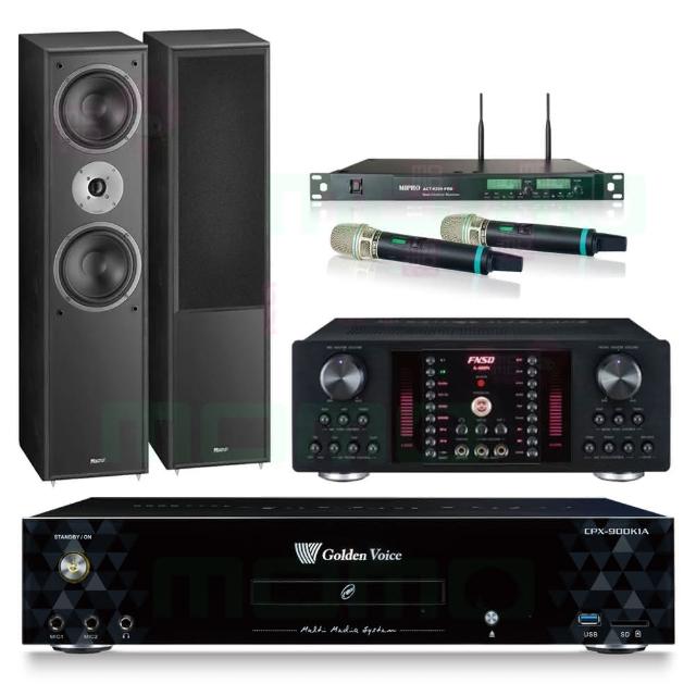 【金嗓】CPX-900 K1A+FNSD A-480N+ACT-8299PRO++Monitor Supreme 802(4TB點歌機+擴大機+無線麥克風+喇叭)