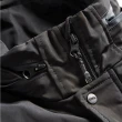 【EDWIN】男裝 異素材剪接鋪棉背心(黑色)