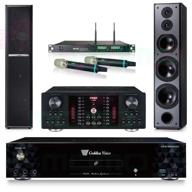 【金嗓】CPX-900 K1A+FNSD A-480N+ACT-8299PRO++TDF M6(4TB點歌機+擴大機+無線麥克風+喇叭)