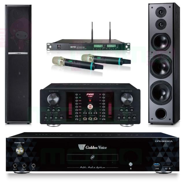 【金嗓】CPX-900 K1A+FNSD A-480N+ACT-8299PRO++TDF M6(4TB點歌機+擴大機+無線麥克風+喇叭)