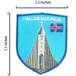 【A-ONE 匯旺】冰島哈爾格林姆教堂冰箱磁鐵+冰島 哈爾格林姆教堂布標2件組世界旅行磁鐵(C108+256)