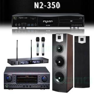 【音圓】N2-350+TDF P-650+TEV TR-9100+SK-800V(4TB伴唱機+綜合擴大機+無線麥克風+卡拉OK專業落地喇叭)