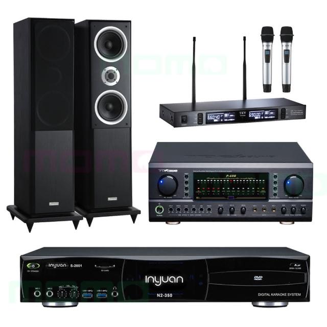 【音圓】N2-350+TDF P-650+TEV TR-9100+AS-138(4TB伴唱機+綜合歌唱擴大機+無線麥克風+雙6吋落地式喇叭)