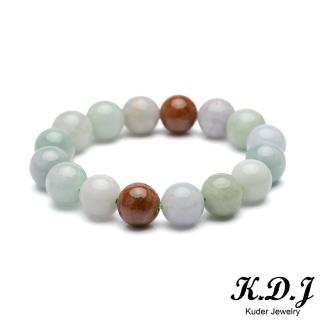 【K.D.J 圓融珠寶】多彩多寶翡翠手珠天然A貨(手圍可選)
