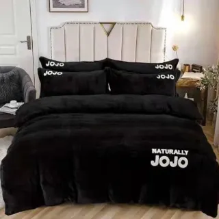 【貝兒居家寢飾生活館】JOJO法蘭絨毛巾繡四件式床包被套組(雙人/棉被/冬被)