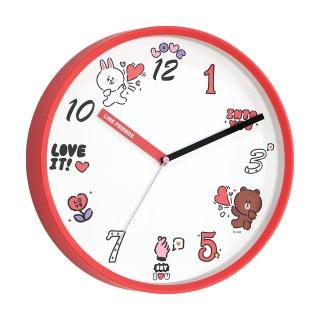 【CarryPlus】LINE FRIENDS 瘋狂愛掛鐘 靜音時鐘(官方授權)