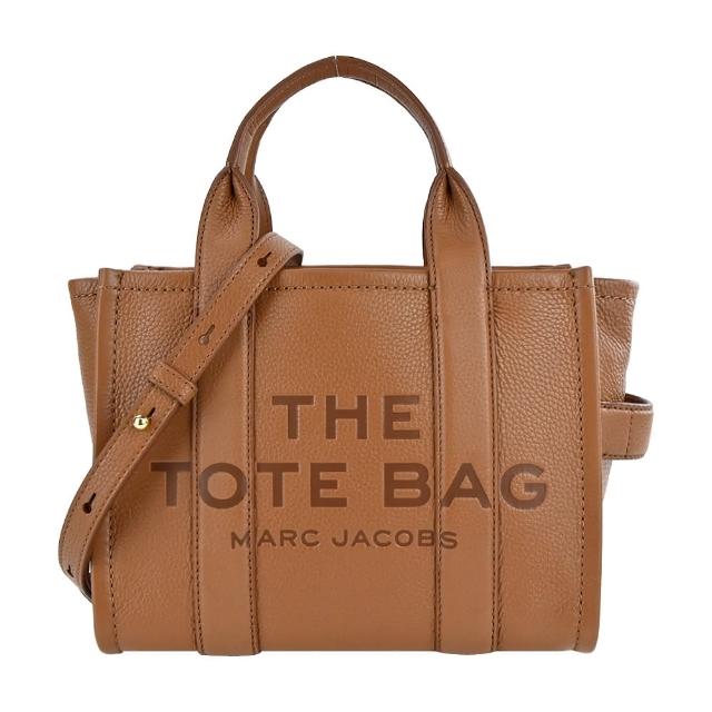 【MARC JACOBS 馬克賈伯】THE LEATHER MINI TOTE 皮革兩用托特包(迷你/棕)