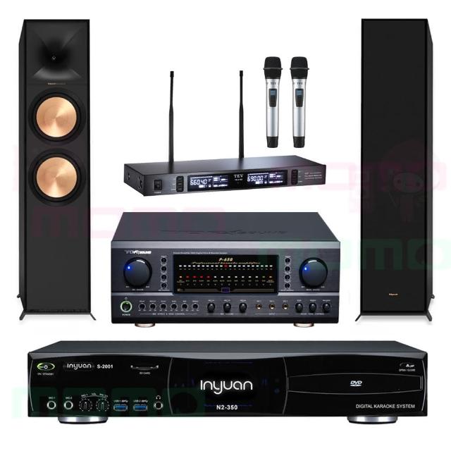 【音圓】N2-350+TDF P-650+TEV TR-9100+R-600F(4TB伴唱機+綜合擴大機+無線麥克風+落地喇叭)