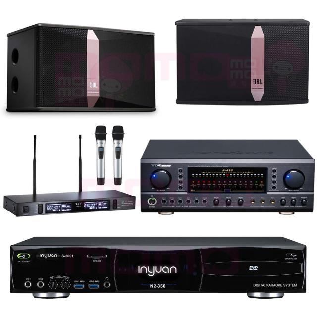 【音圓】N2-350+TDF P-650+TEV TR-9100+JBL Ki510(4TB點歌機+擴大機+無線麥克風+劇院與歌唱兩用型喇叭)