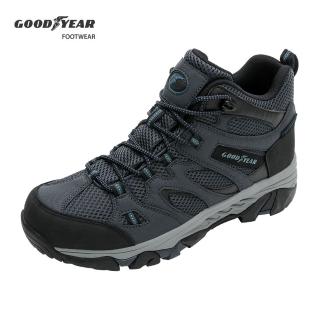 【GOODYEAR 固特異】森林之王M1-郊山健行鞋/男 戶外 動態防水 耐磨 低筒 藍色(GAMO23526)