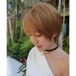 【魔髮樂】全頂假髮 中性韓系短髮 QD3037(黑色 咖啡色 金色)