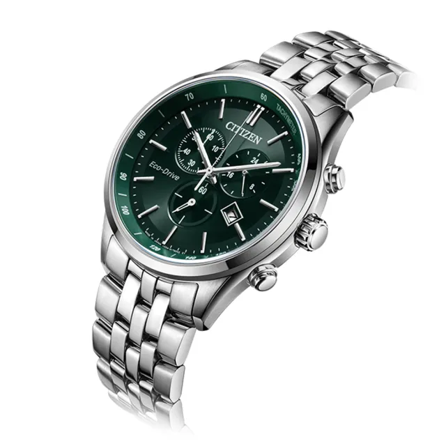 【CITIZEN 星辰】GETNS 光動能三眼計時男錶-42mm(AT2149-85X)