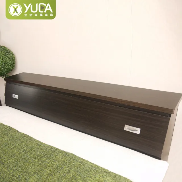 【YUDA 生活美學】套房出租首選 加大6尺收納床頭箱/床頭櫃(床頭箱/床頭櫃)