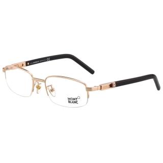 【MONTBLANC 萬寶龍】光學眼鏡 MB399(玫瑰金)