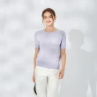 【MASTINA】淨色荷葉邊口袋裝飾-女短袖針織衫 荷葉 粉 紫 灰(三色/魅力商品/版型適中)
