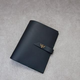 【Be Two】筆記本 黑色牛皮 皮革手札 A5 活頁紙 真皮手帳 記事本 客製燙金(設計師手縫 臺灣設計製造)