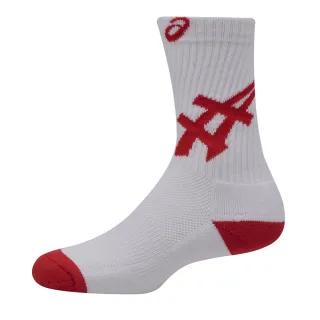 【asics 亞瑟士】中筒襪 男女中性款 訓練 配件(3033B365-601)