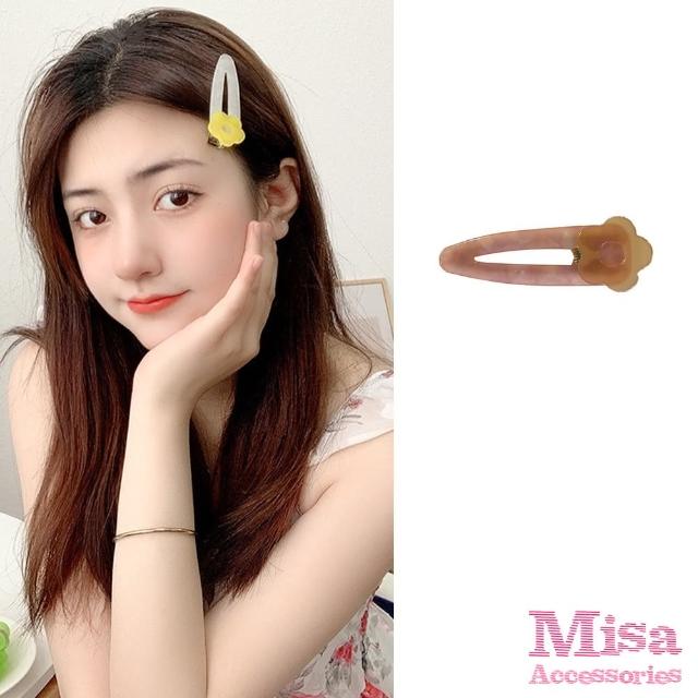 【MISA】撞色髮夾 花朵髮夾/甜美可愛撞色花朵髮夾(6款任選)