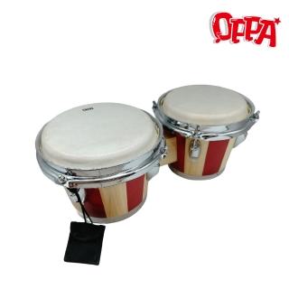 【OPPA】兒童羊皮手工邦哥鼓 拉丁鼓 曼波鼓 BONGO(幼兒教育 小樂器)