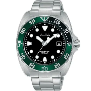 【ALBA】雅柏 潛水風格潮流腕錶(VJ42-X317G/AS9M97X1)