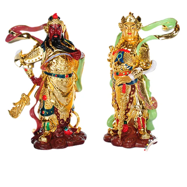 【お得】 十方佛教文物】韋馱伽藍護法菩薩1對8吋(發展事業順利) - momo 花瓶・フラワースタンド