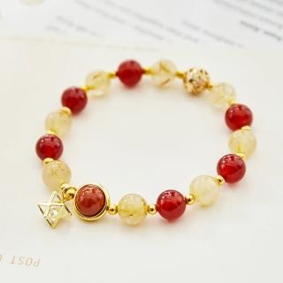 【咕咕好運GoodGoodLuck】南紅瑪瑙平安招財手鍊｜《含開光》提升正能量｜照顧女生健康(#保平安#避邪)