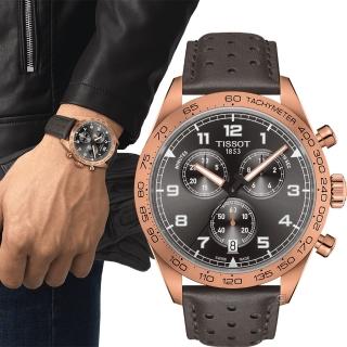 【TISSOT 天梭 官方授權】PRS516 賽車運動計時腕錶 手錶 _(T1316173608200/45mm)