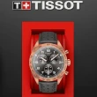 【TISSOT 天梭 官方授權】PRS516 賽車運動計時腕錶 母親節 禮物(T1316173608200/45mm)