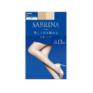 【日本GUNZE SABRINA】彈力防勾線修身顯瘦美腿超薄內搭絲襪-加壓顯瘦-藍袋ML號1雙/袋(裸感遮瑕吸濕褲襪)