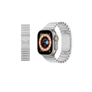 【HOTGO】Apple Watch 金屬鏈式錶帶(42/44/45/49mm通用)