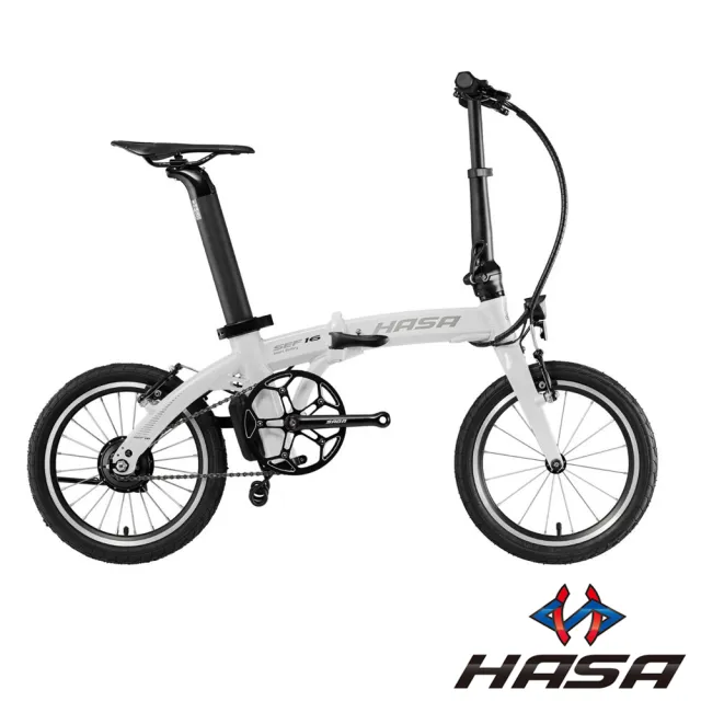 【HASA】赫速 SEF16 16吋單速5段電動輔助碳纖前叉摺疊自行車-4色(輕量電輔車)