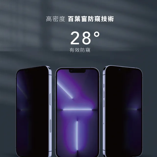 【grantclassic】iPhone14/13系列 G極鏡 黑邊防窺玻璃貼(官方品牌館)