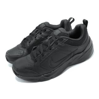 【NIKE 耐吉】訓練鞋 Defyallday 男鞋 黑 全黑 緩震 皮革 運動鞋 基本款(DJ1196-001)