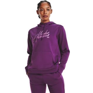 【UNDER ARMOUR】UA 女 Armour Fleece 長袖帽T _1373057-514(紫)