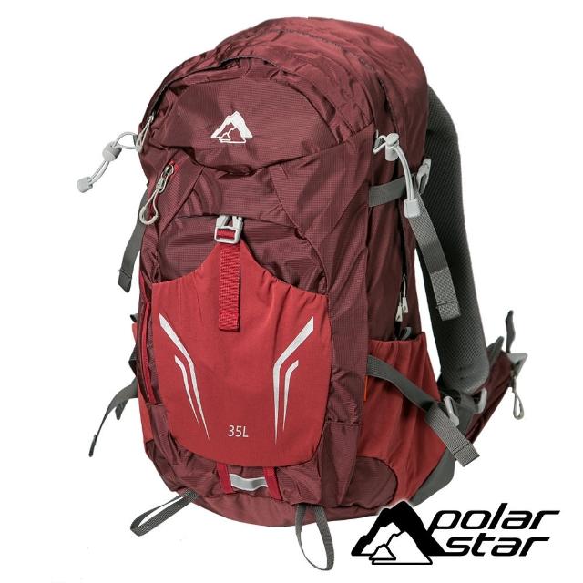 【PolarStar 桃源戶外】透氣網架健行背包35L P22752 共三色(戶外.旅遊.登山背包.後背包.肩背包)