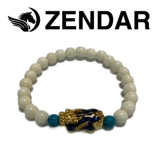 【ZENDAR】國際精品 硨磲珠變色招財貔貅手鍊(224715)